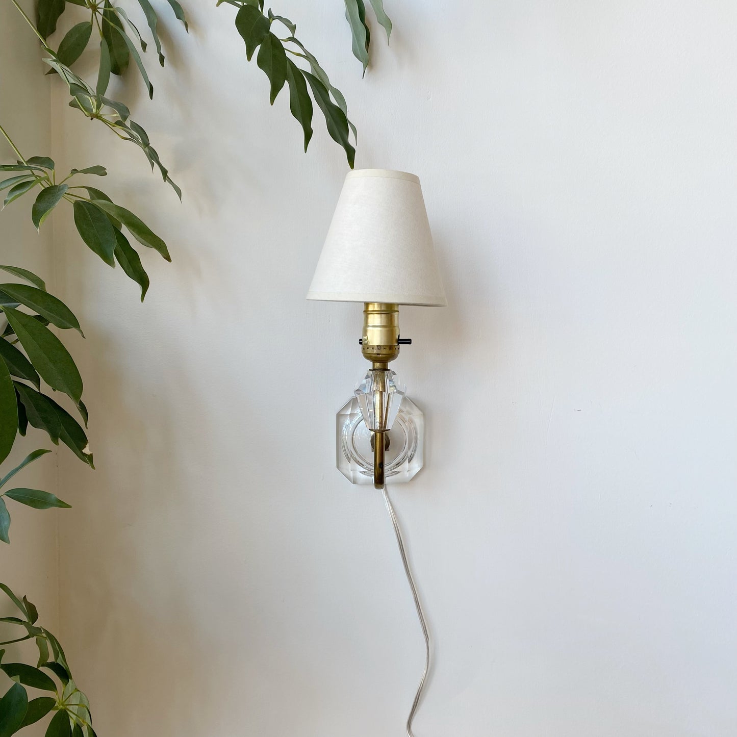 Vintage Crystal Wall Sconce Lamp