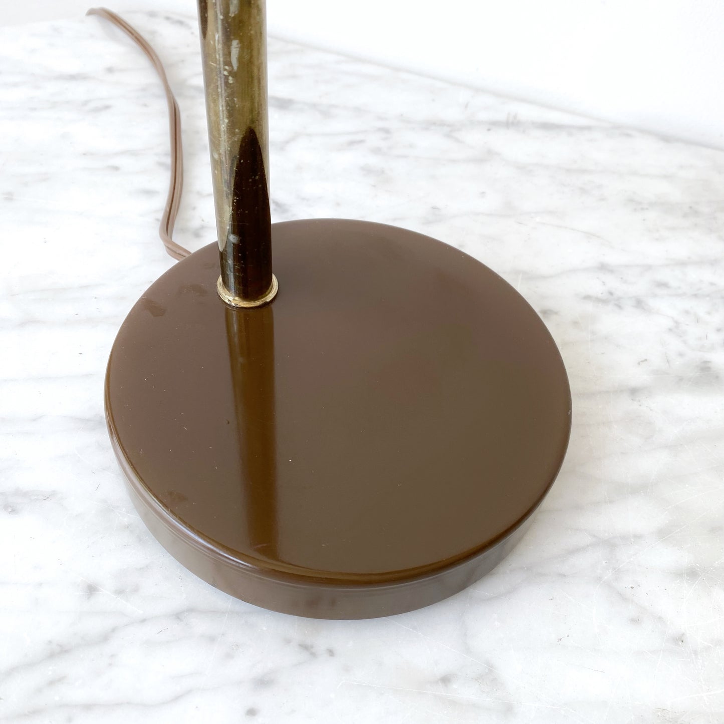 Vintage Brown Enamel Desk Lamp