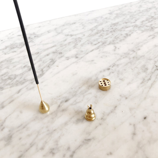 Minimalist Brass Incense Holder