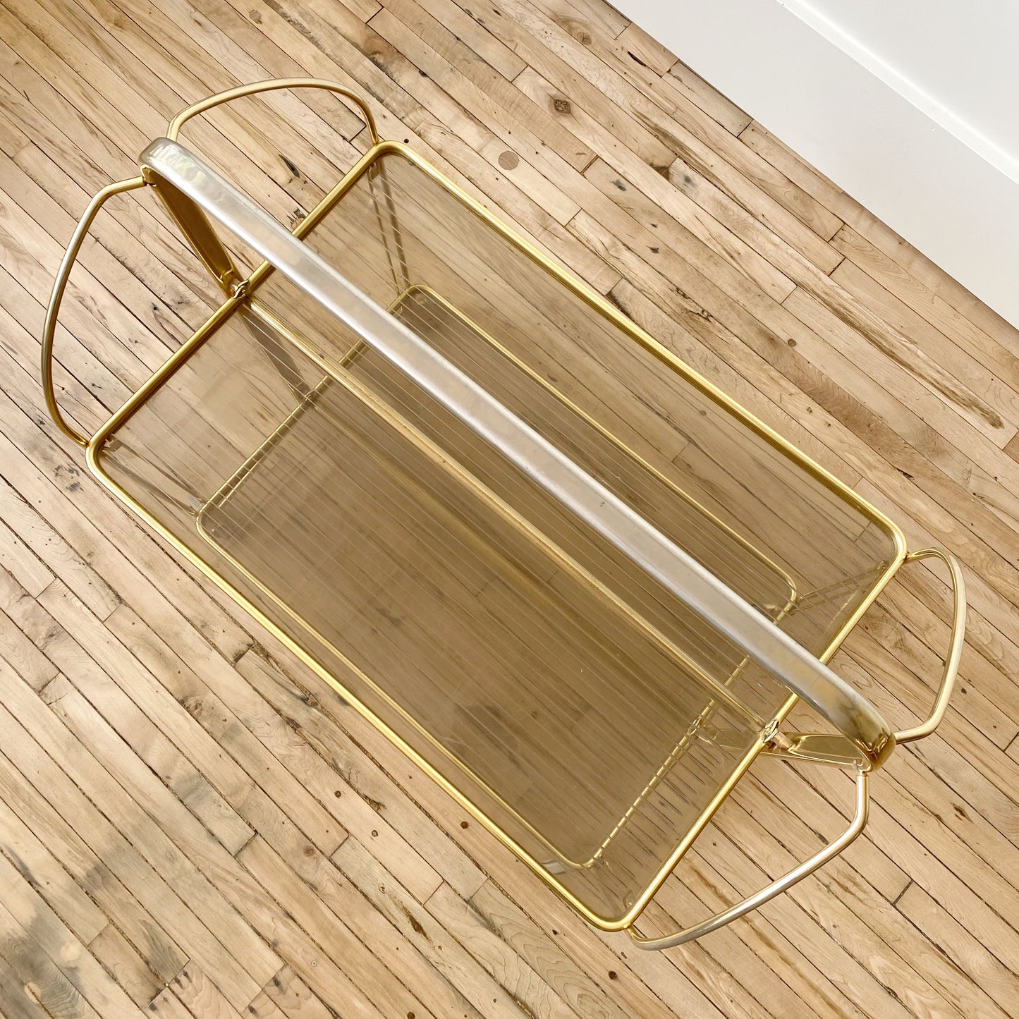 Vintage Mid-Century Folding Bar Cart / Trolly