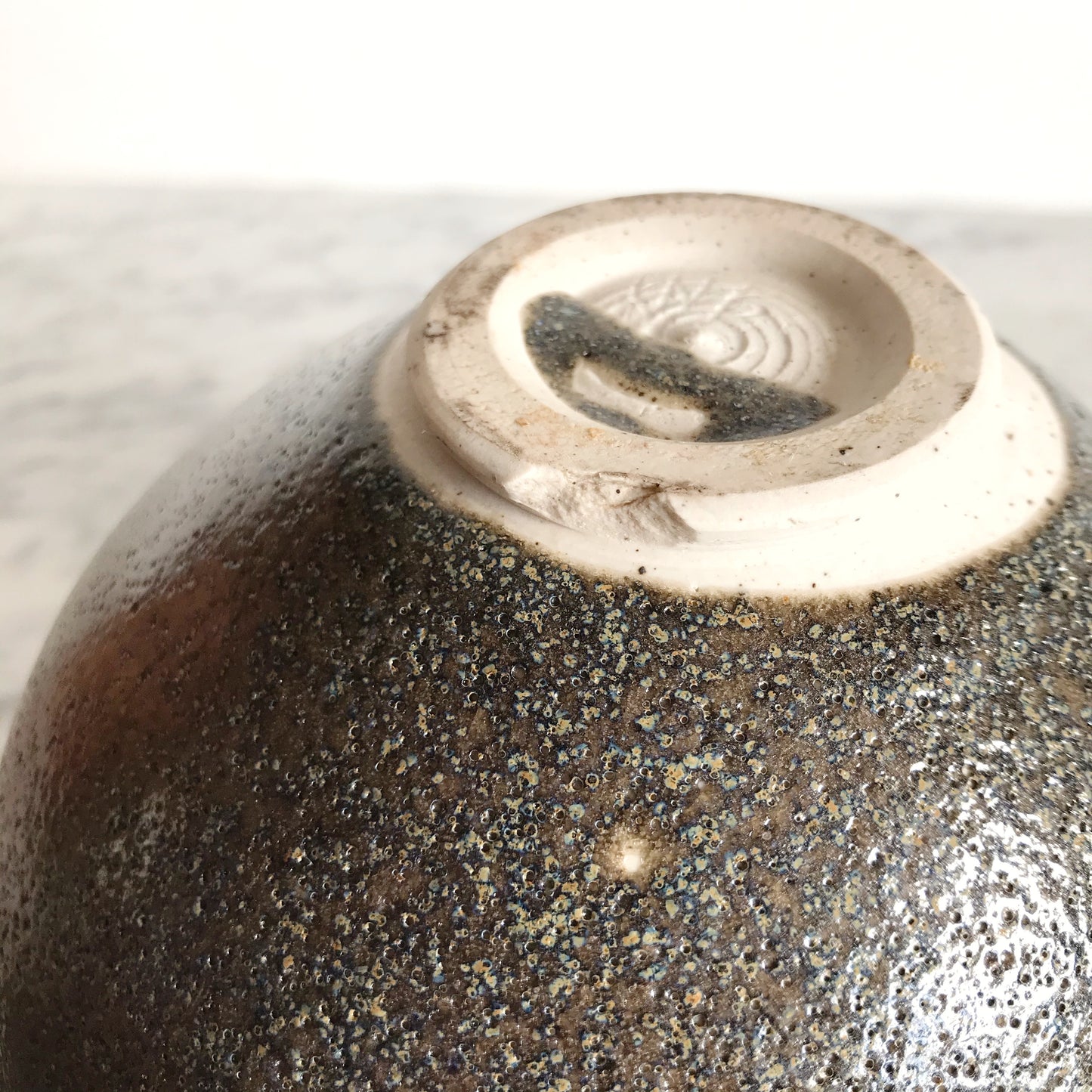 Hand-thrown Studio Pottery Container with Lid