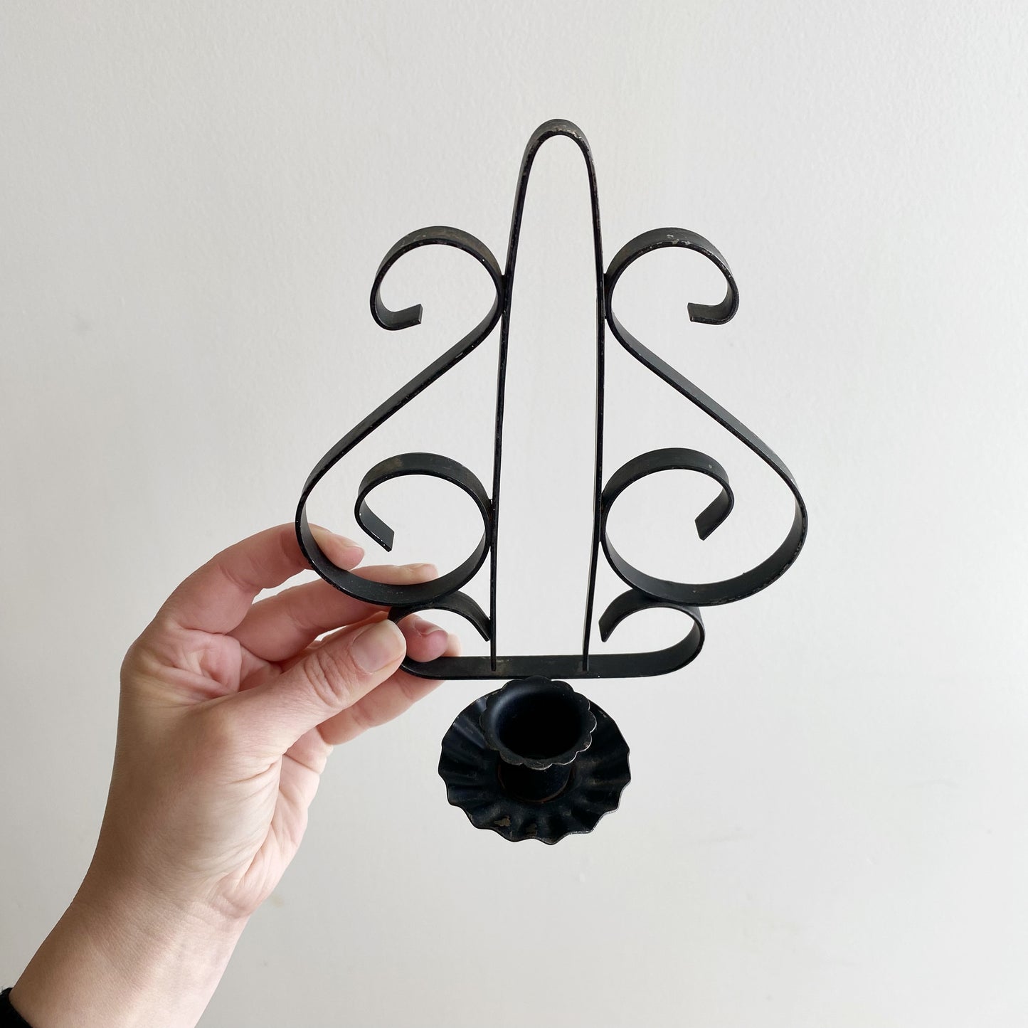 Vintage Metal Wall Candle Holder
