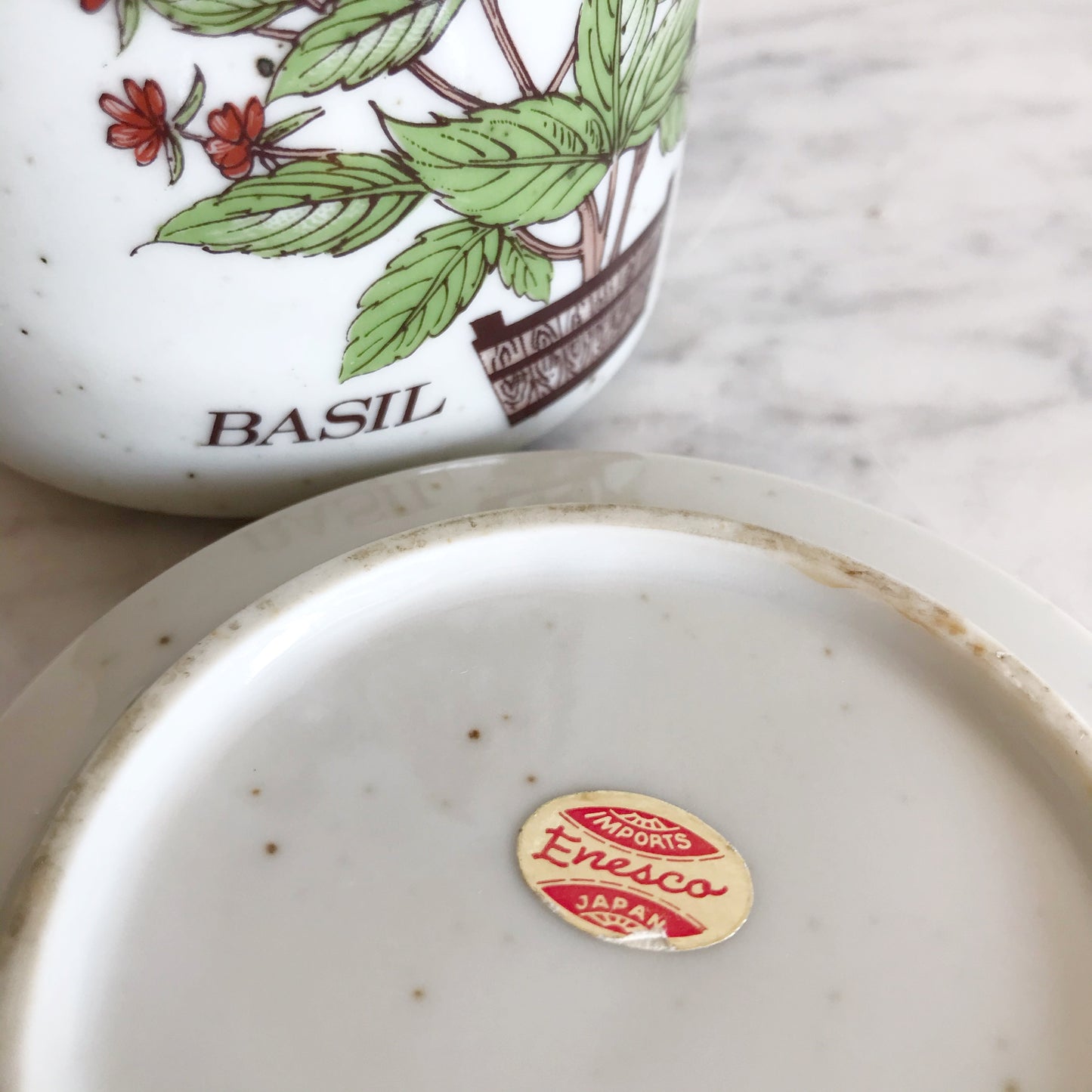 Vintage Ceramic  “Basil” Planter, Japan