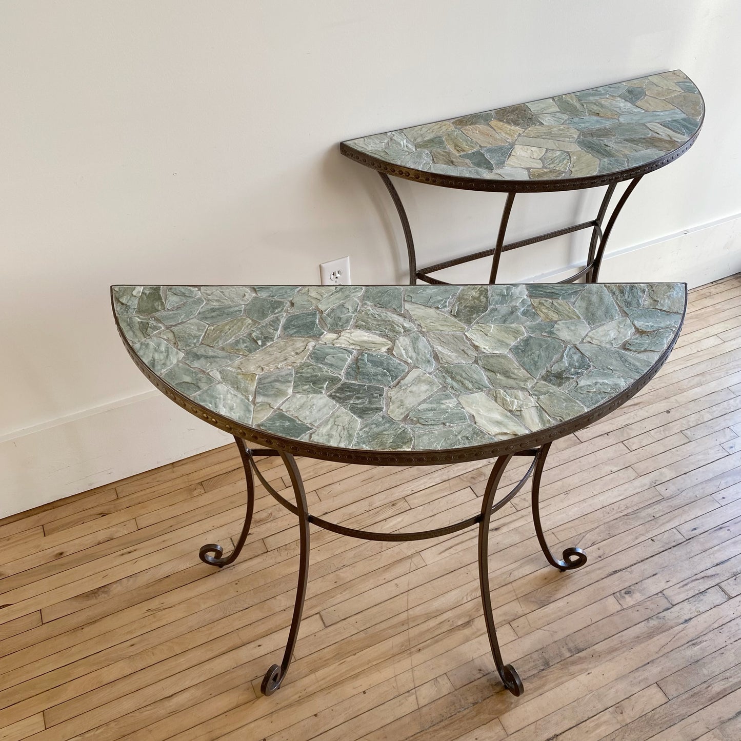 Found Iron + Stone Console Table, Choose
