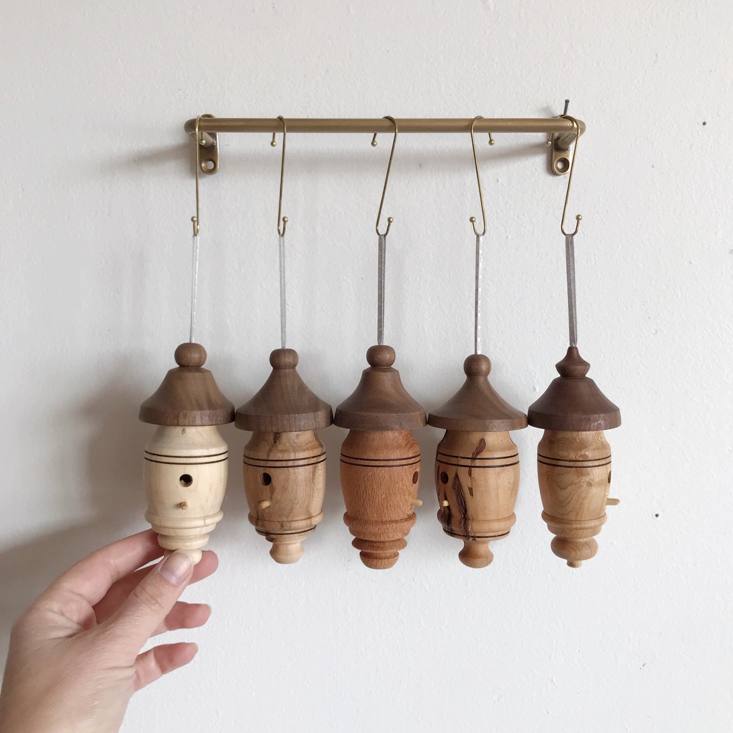 Wooden Heirloom Ornament, Birdhouse / Fairy House