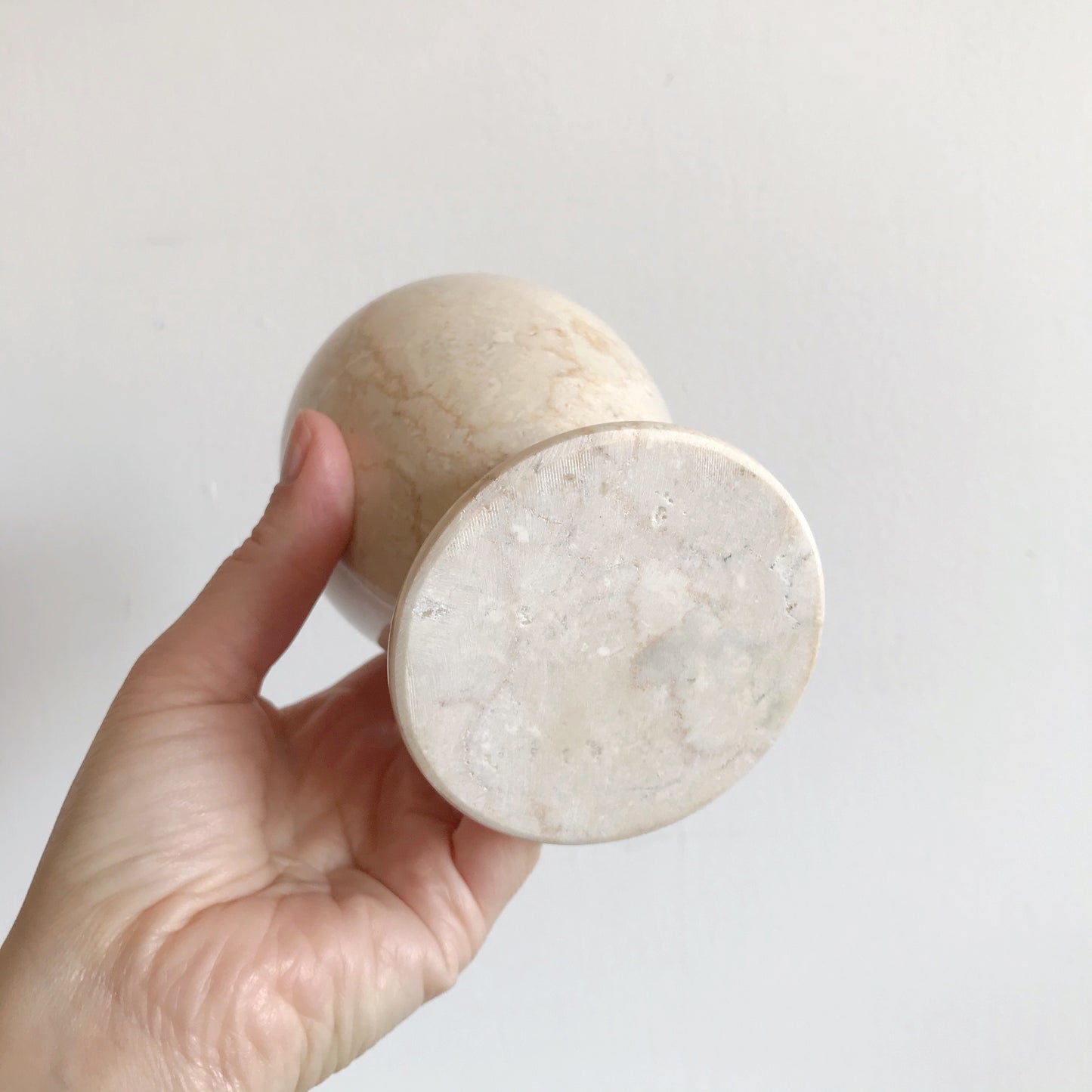 Simple Footed Stone Vase, 5"
