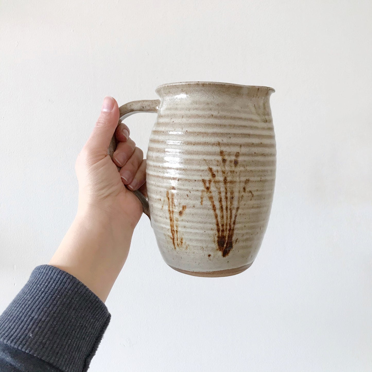 Large Vintage Studio Pottery Pitcher