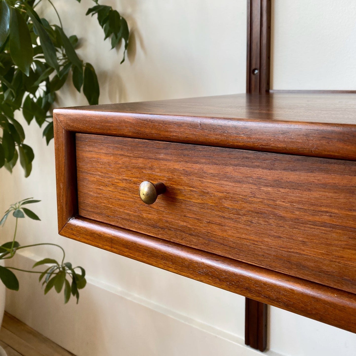Vintage Mid Century Double Bay Wall Unit