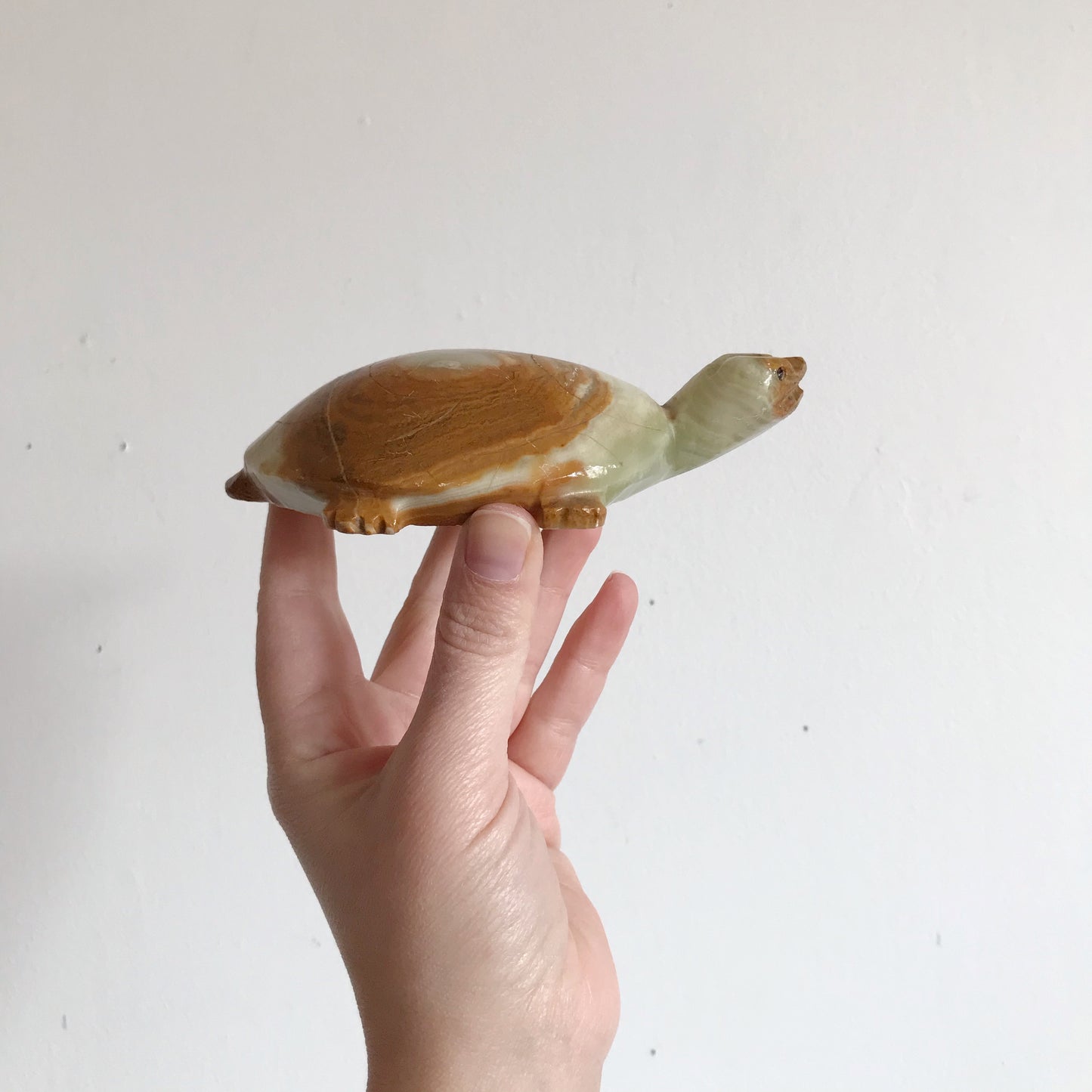 Vintage Carved Stone Turtle