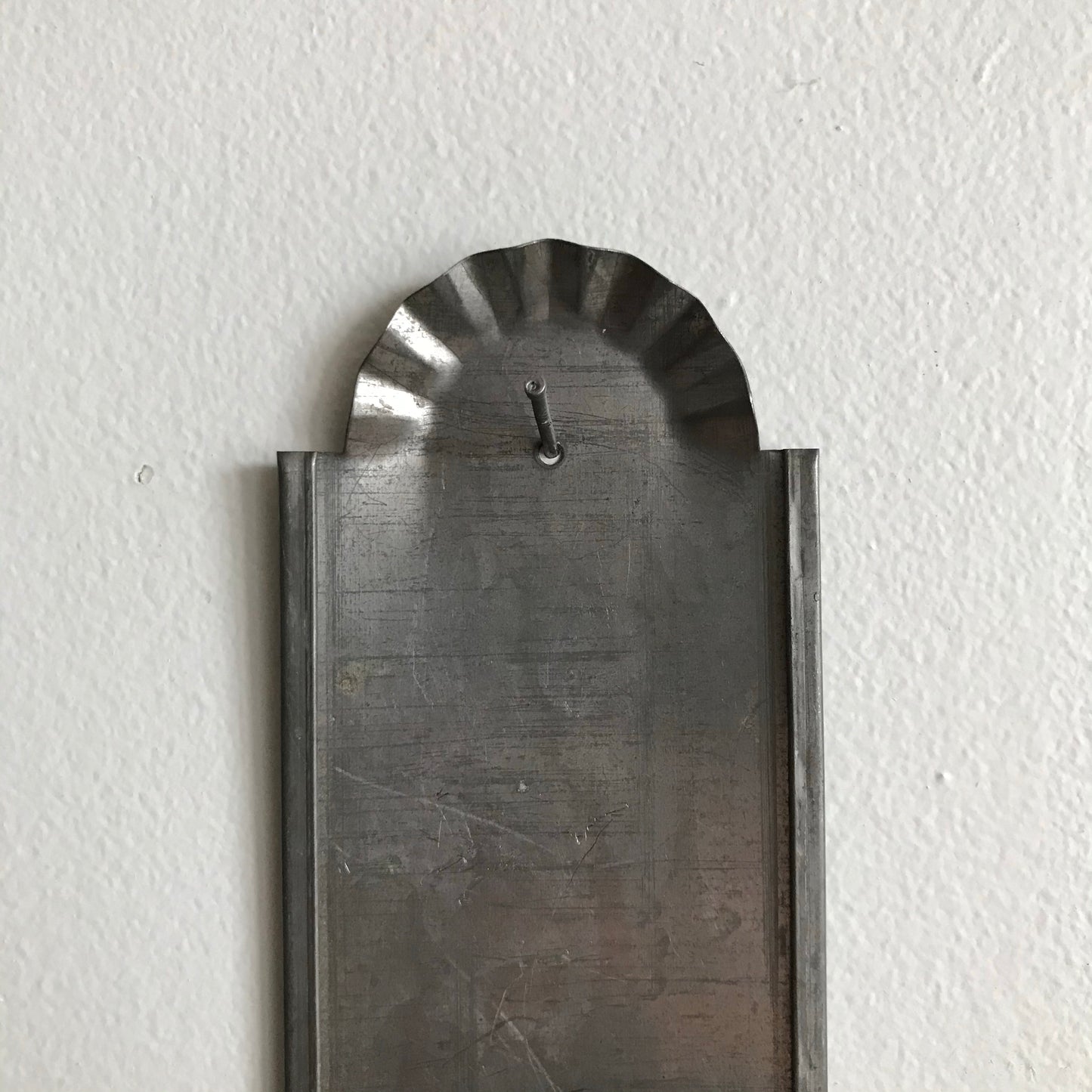 Small Vintage Galvanized Candle Sconce