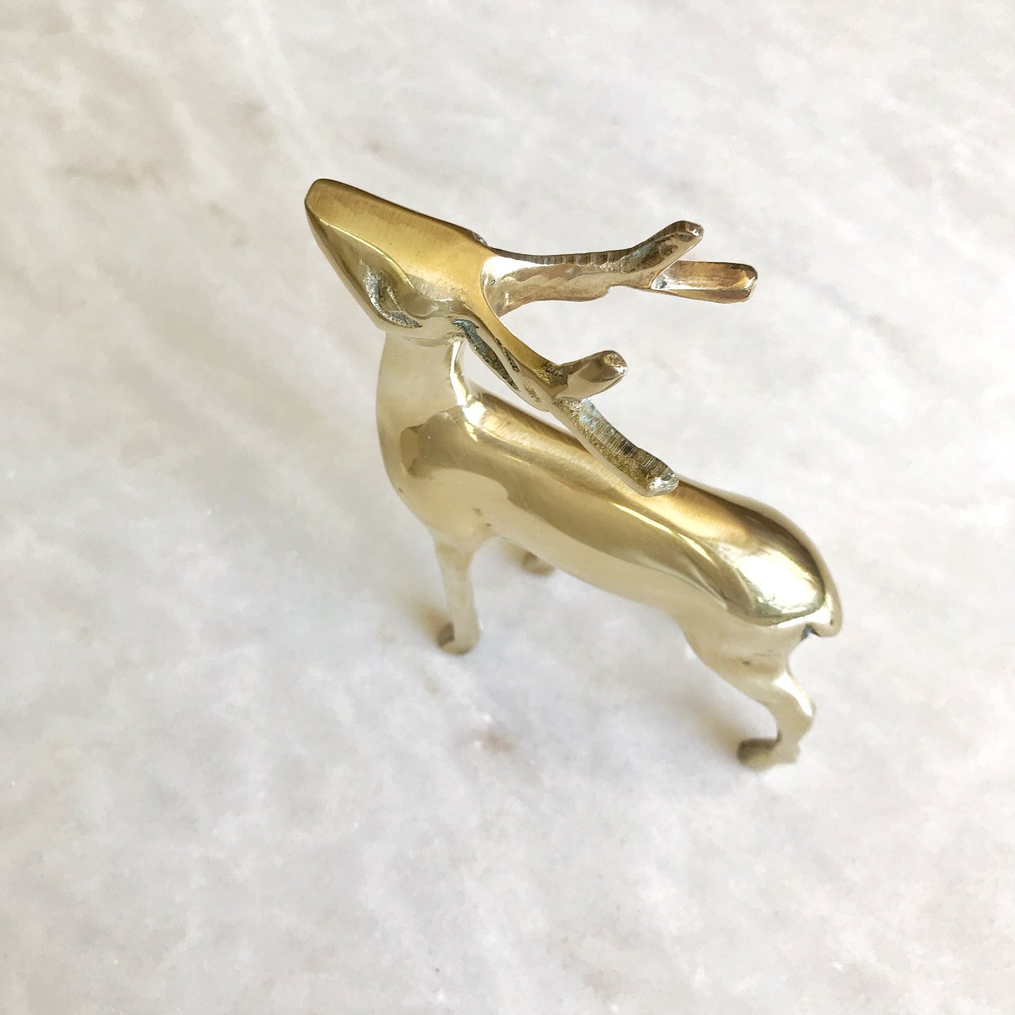Vintage Brass Deer Figure