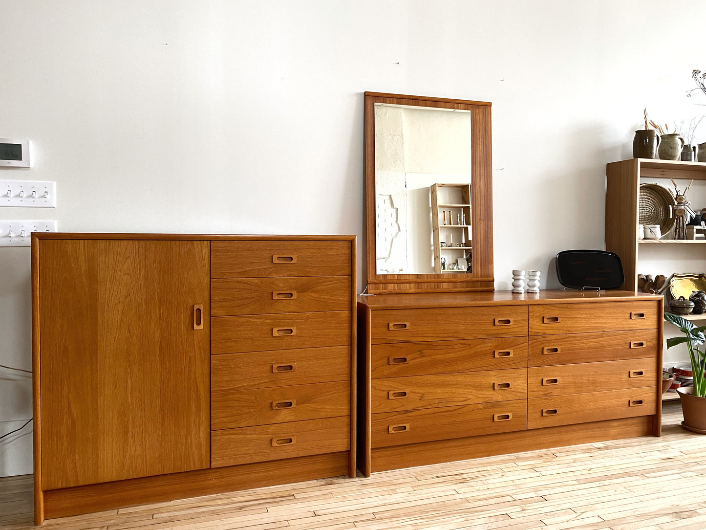Vintage Teak Lowboy Credenza Dresser