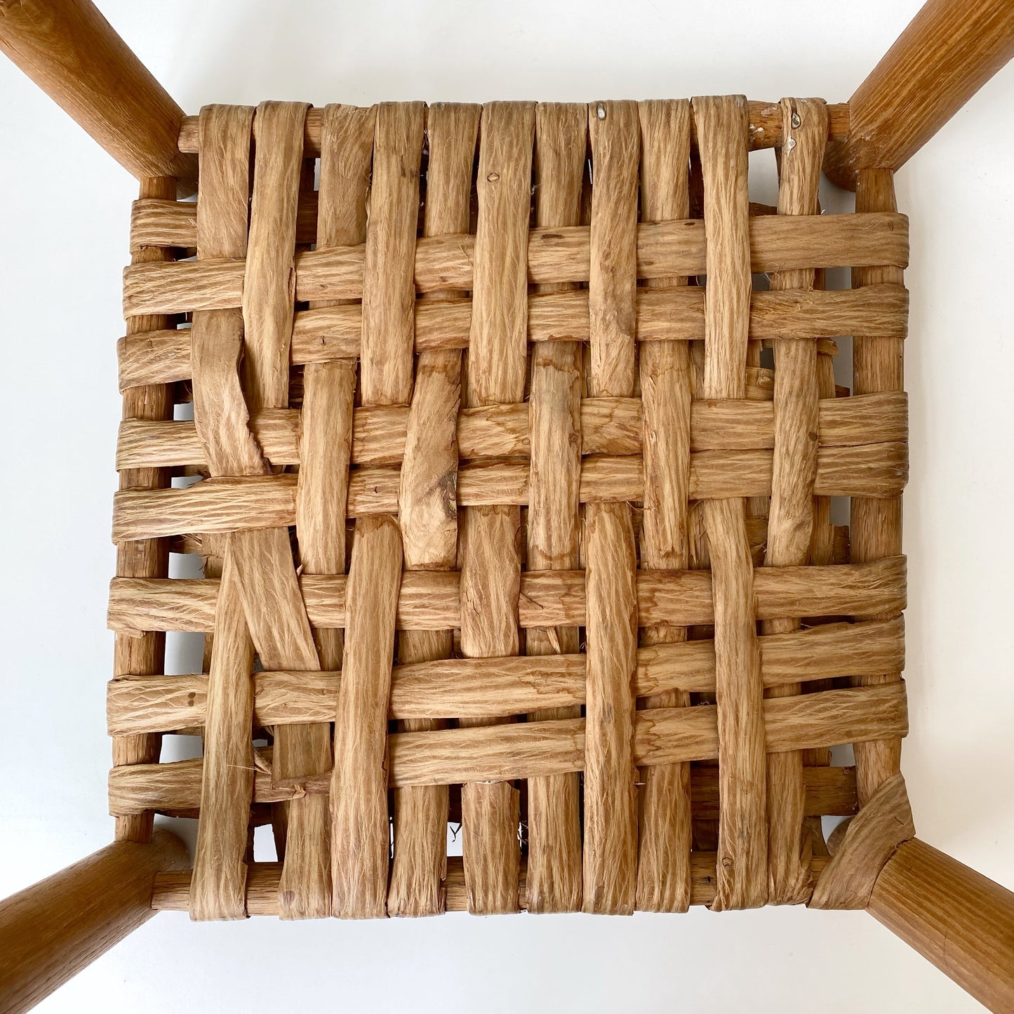 Antique Handcrafted Heirloom Woven Stool