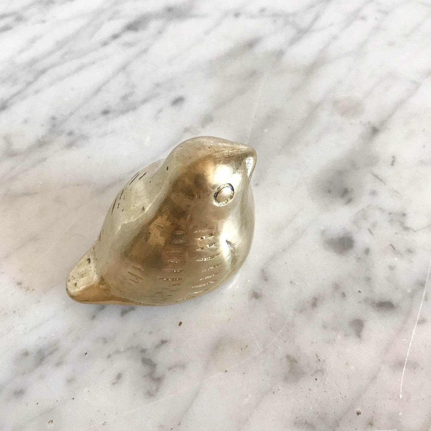 Vintage Scandinavian Style Brass Bird