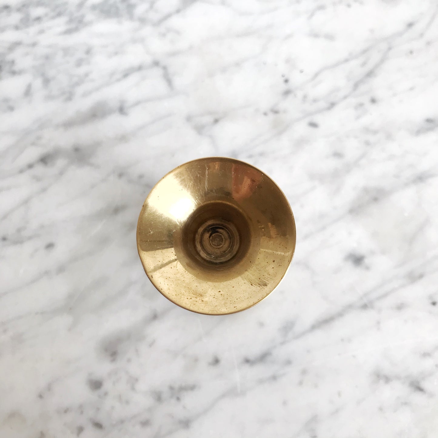 Vintage Danish Brass Candle Holder