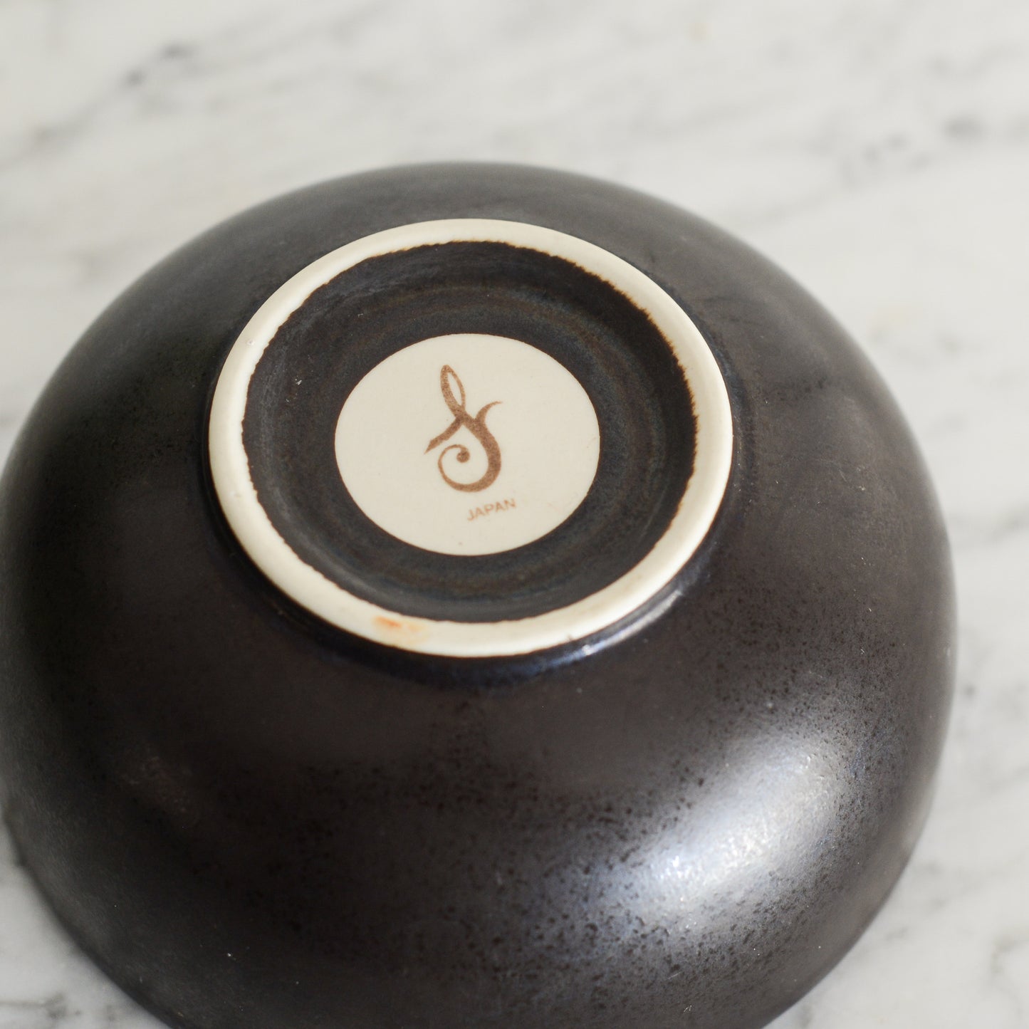 Black-Brown Ceramic Bowl, Japan