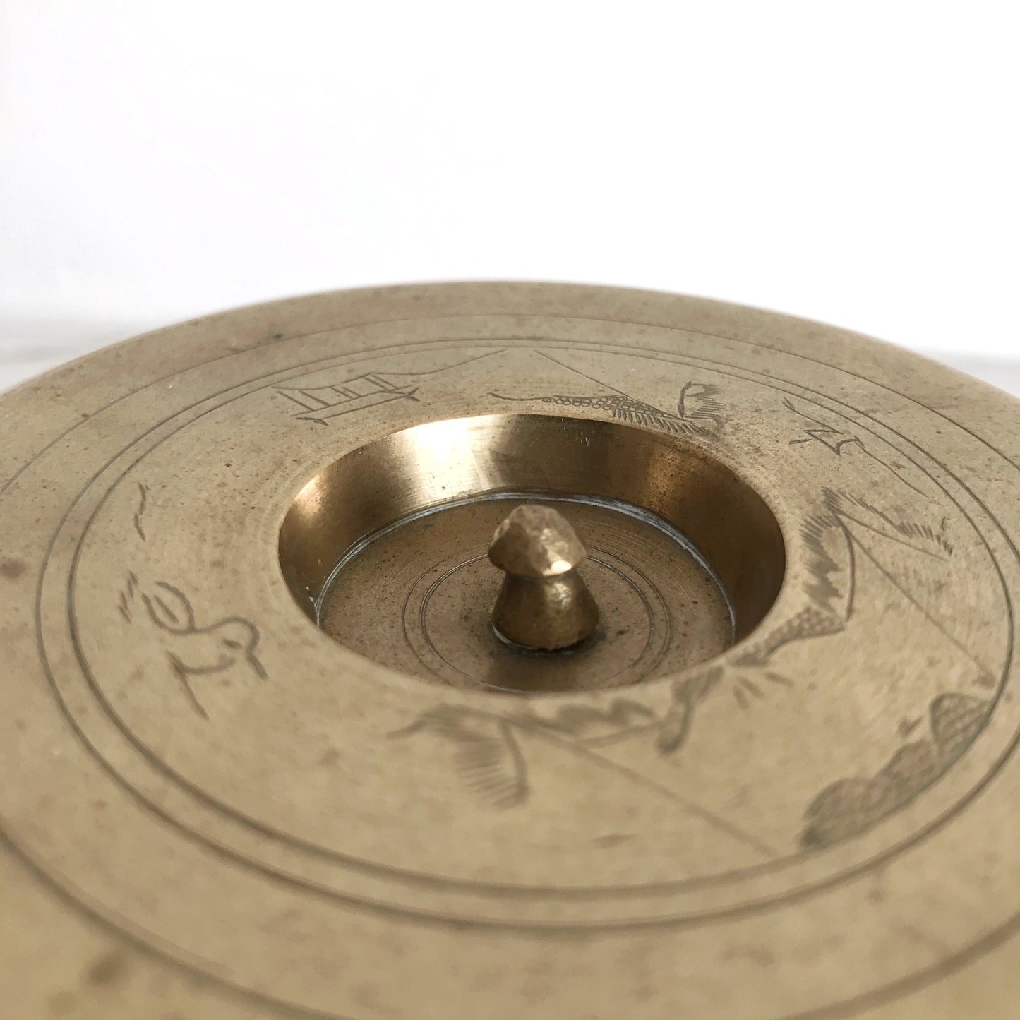 Heavy Vintage Brass Container