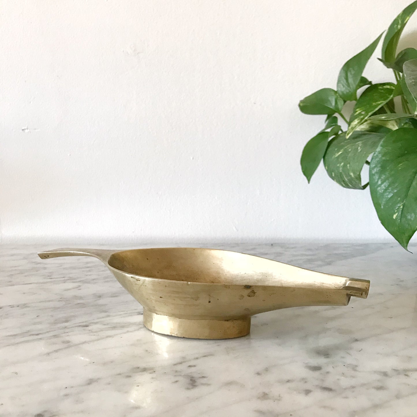 Large Vintage Brass Ashtray