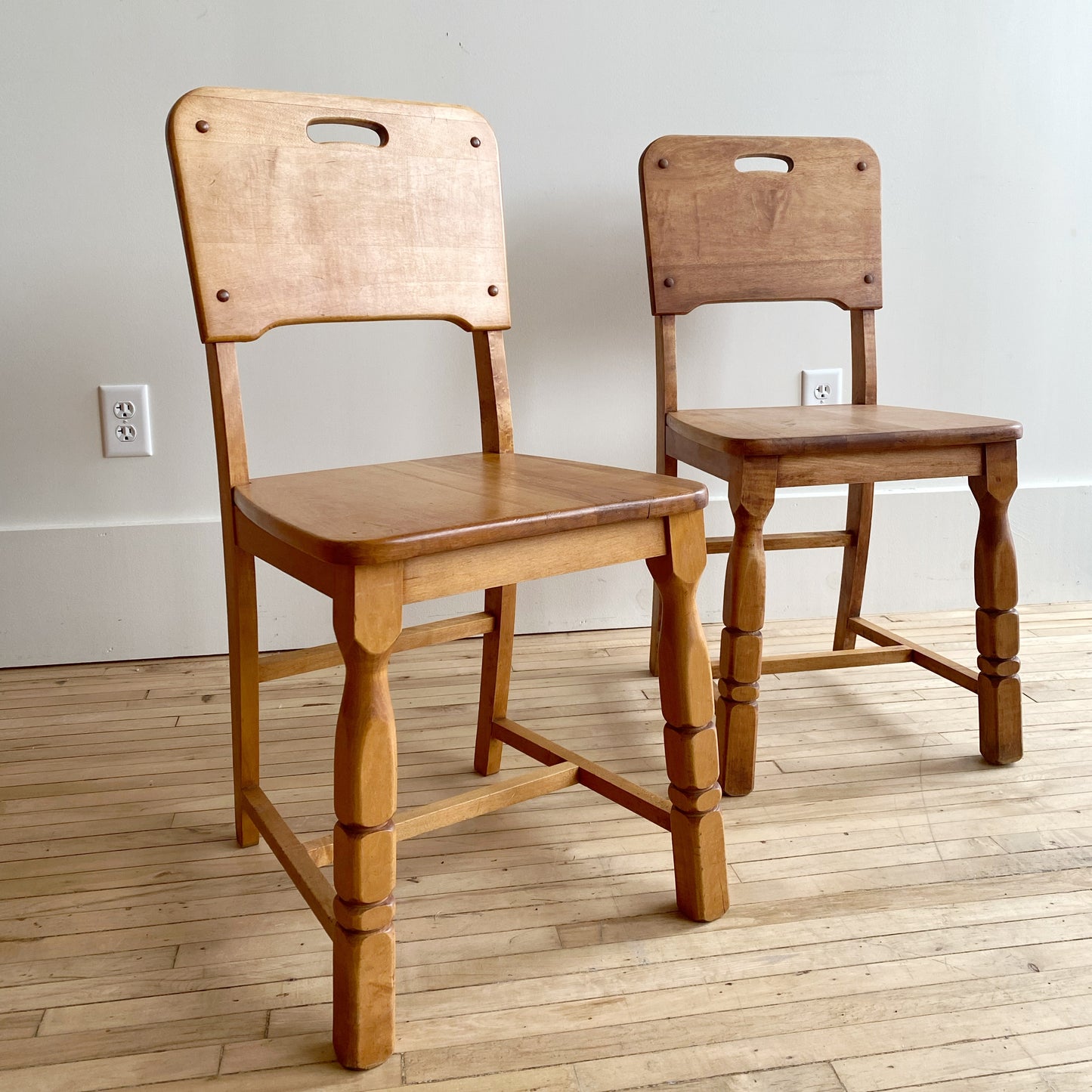 (Single) Vintage Wood "Folk" Chair, Choose