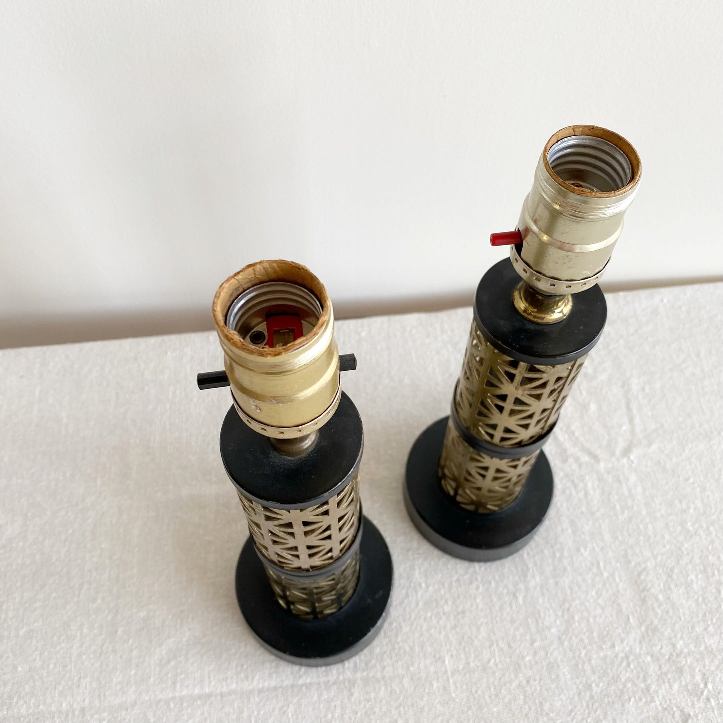 Pair of Vintage Atomic Era Lamps