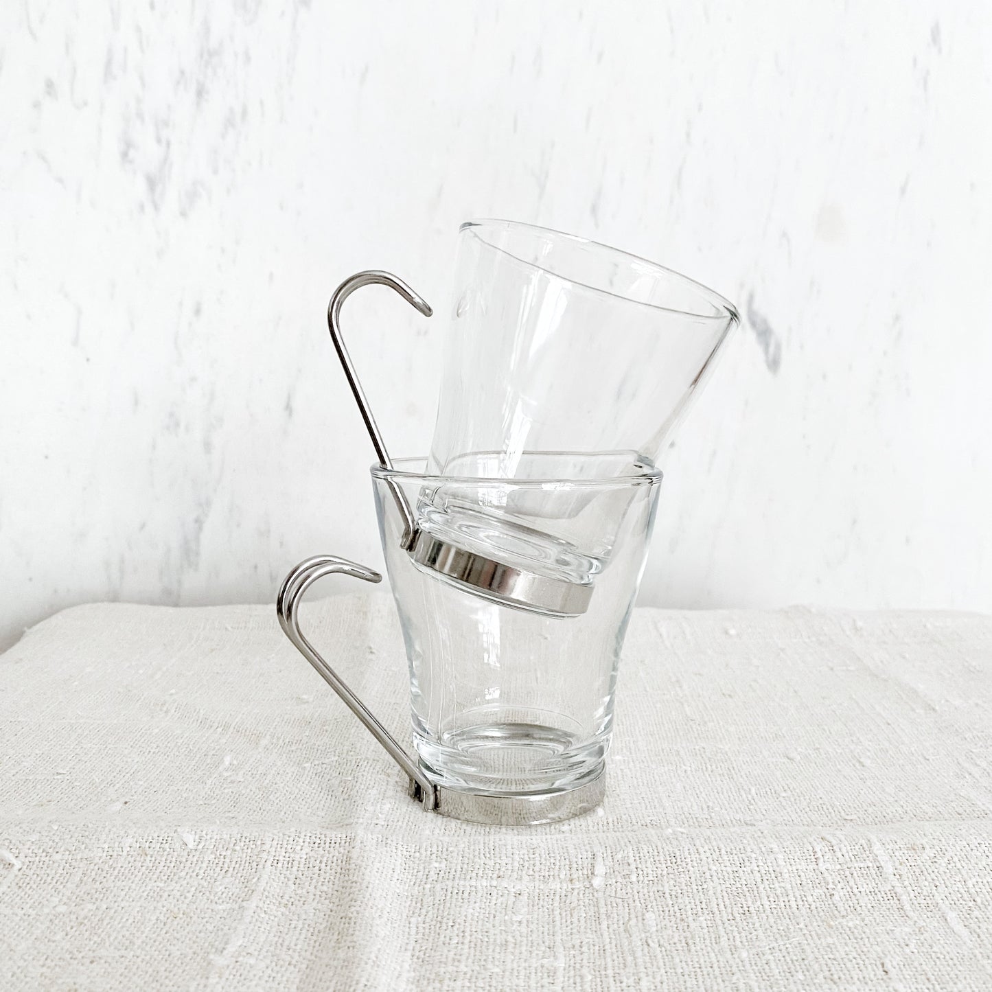 Pair of Italian Glass Coffee Cups