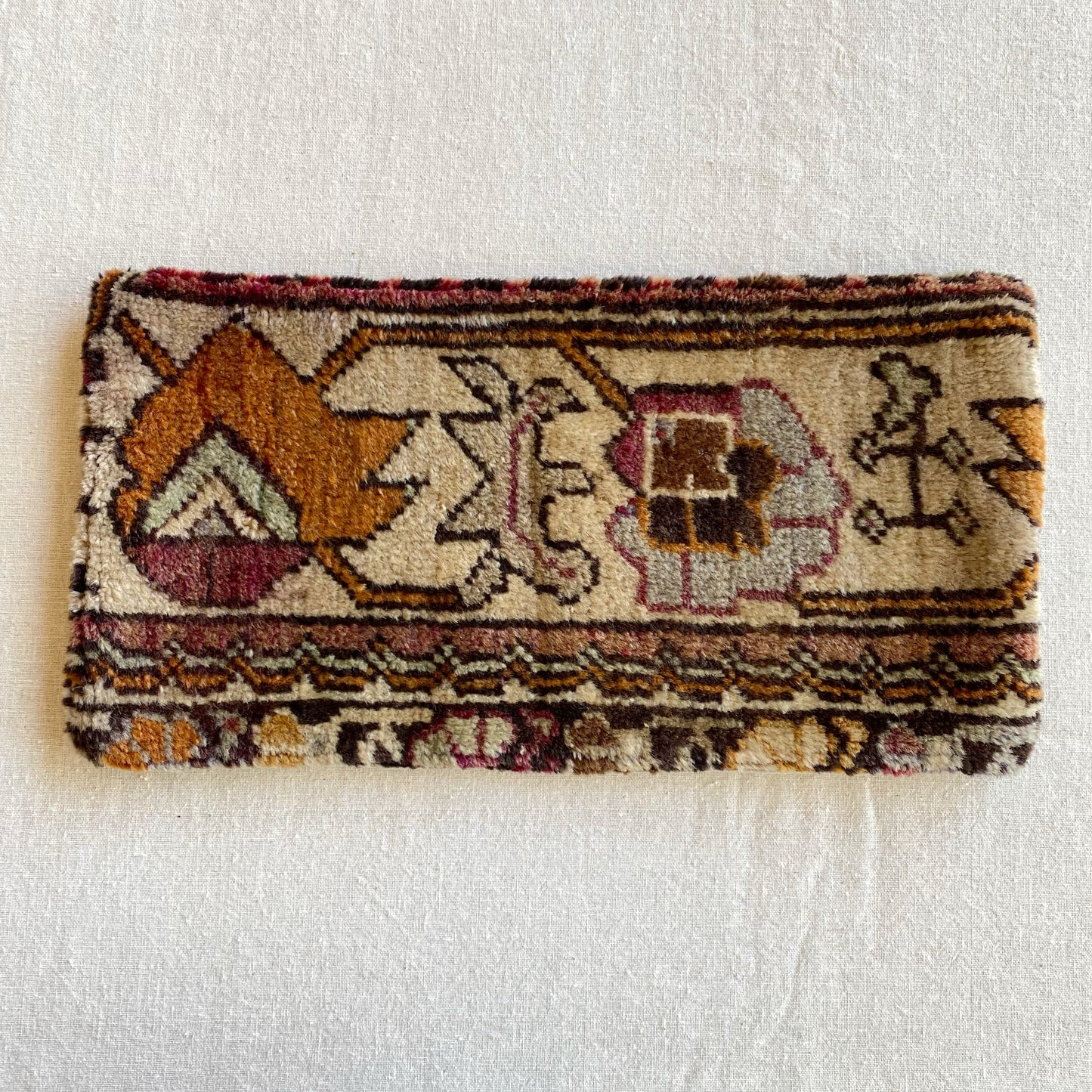 Hand-knotted Turkish Pillow Cover (8 x 16)