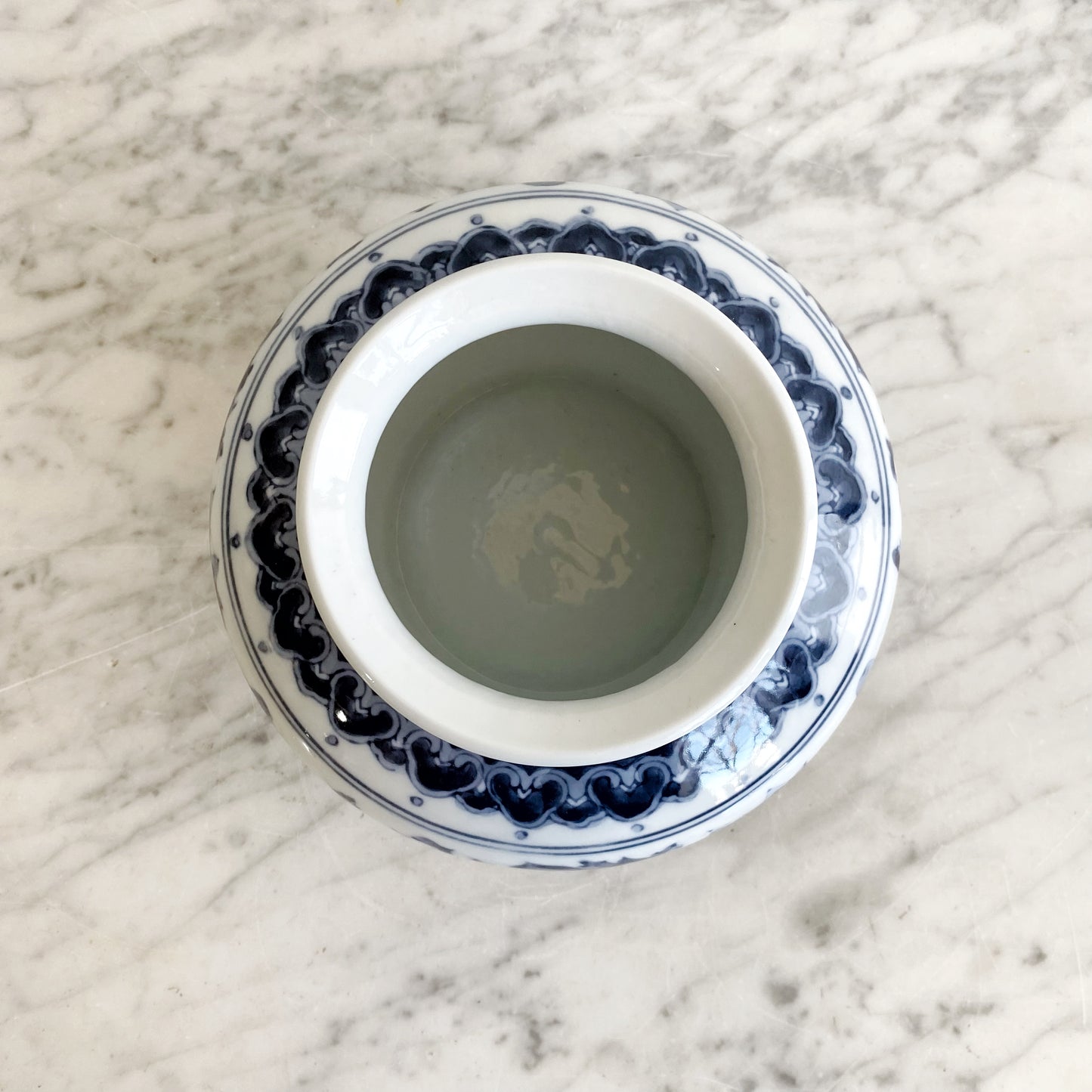 Vintage Hand-painted Porcelain Vessel