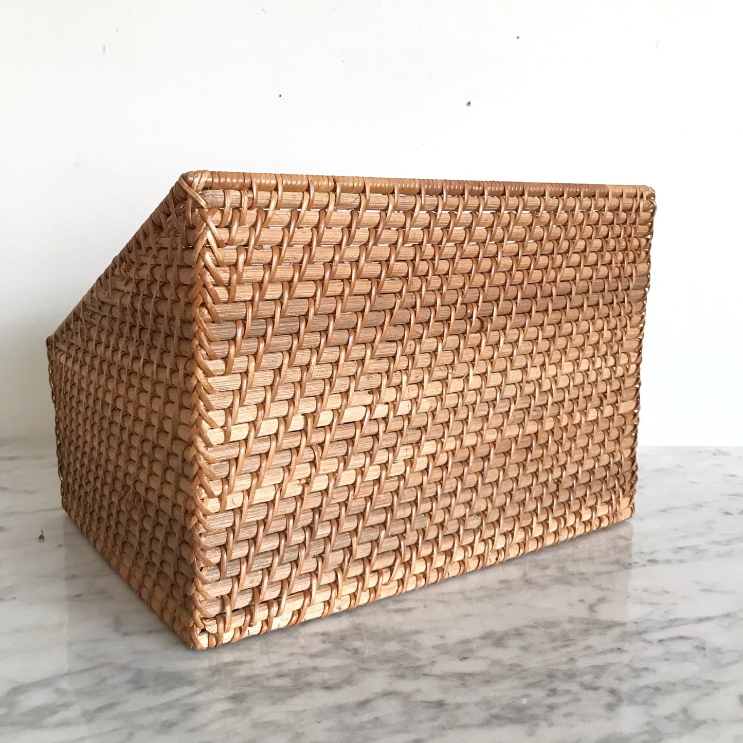 Large Wicker Desk Organizer Sorter