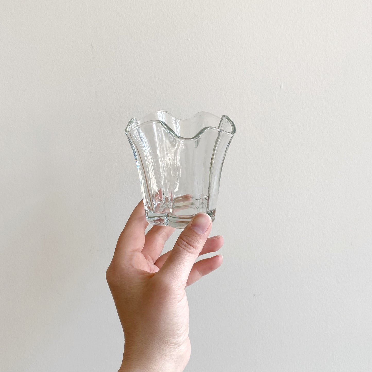 Petite Wavy Glass Vase