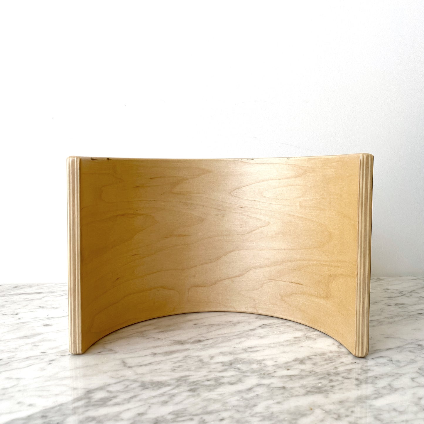 Found Birch Bent-Ply Magazine Holder