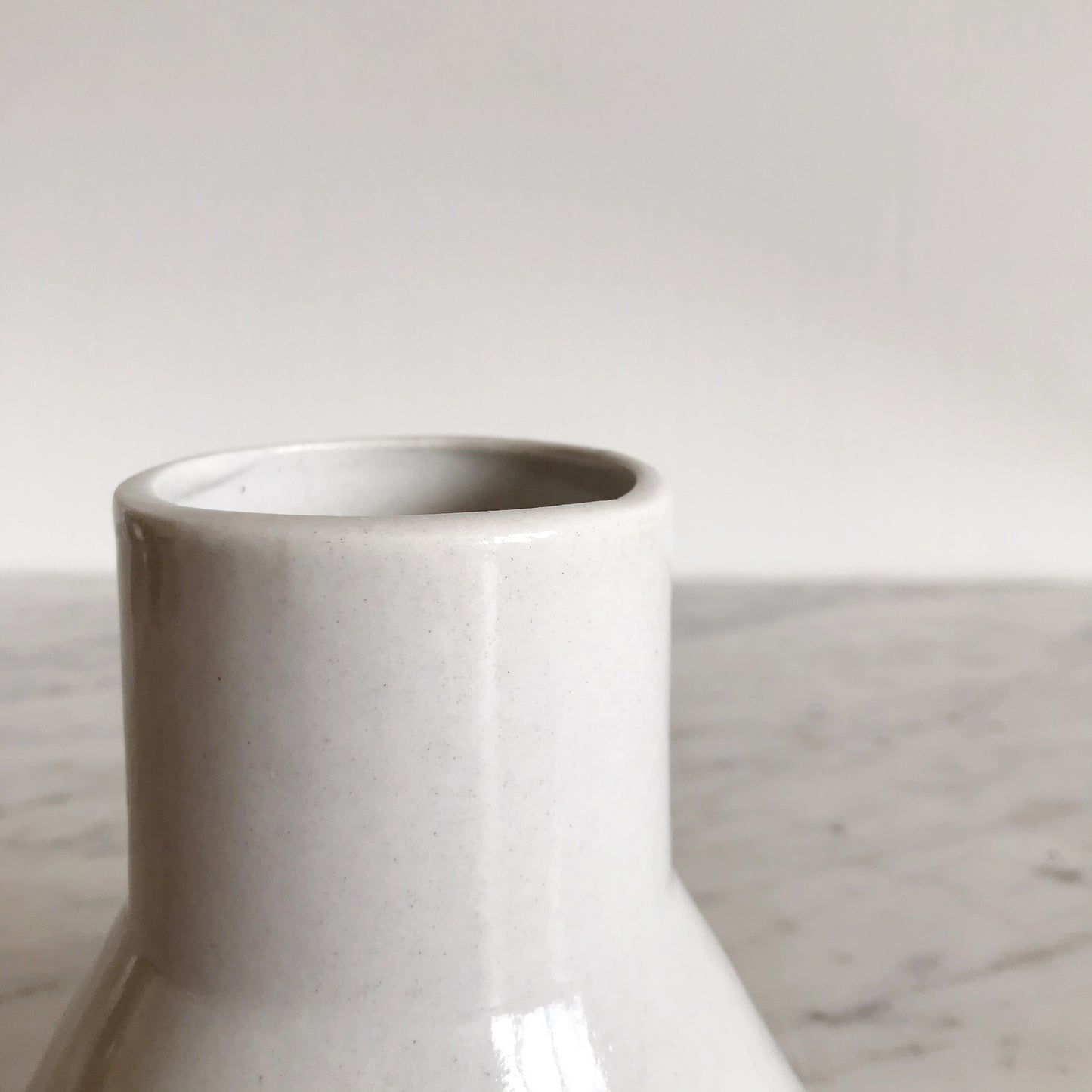 Vintage Modern Geometric Ceramic Vase