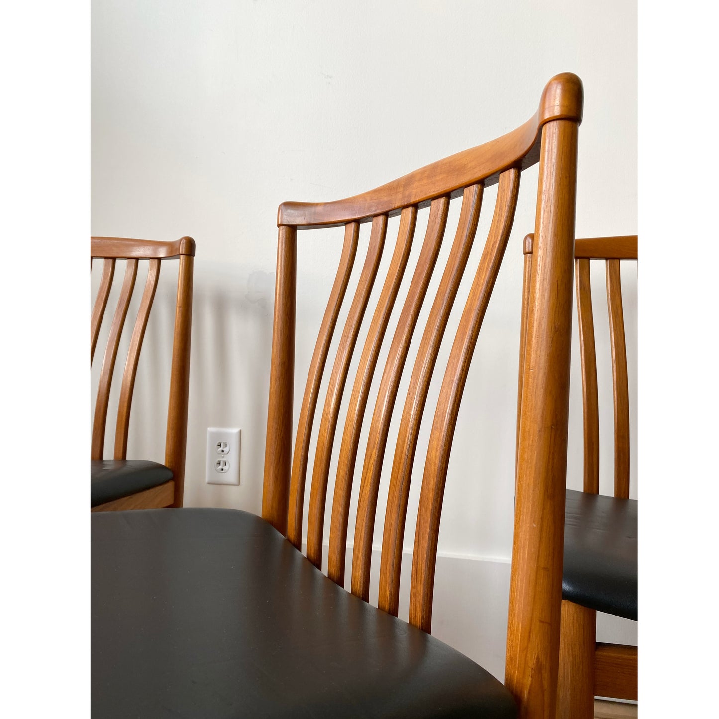 S/6 Vintage Danish Teak Dining Chairs