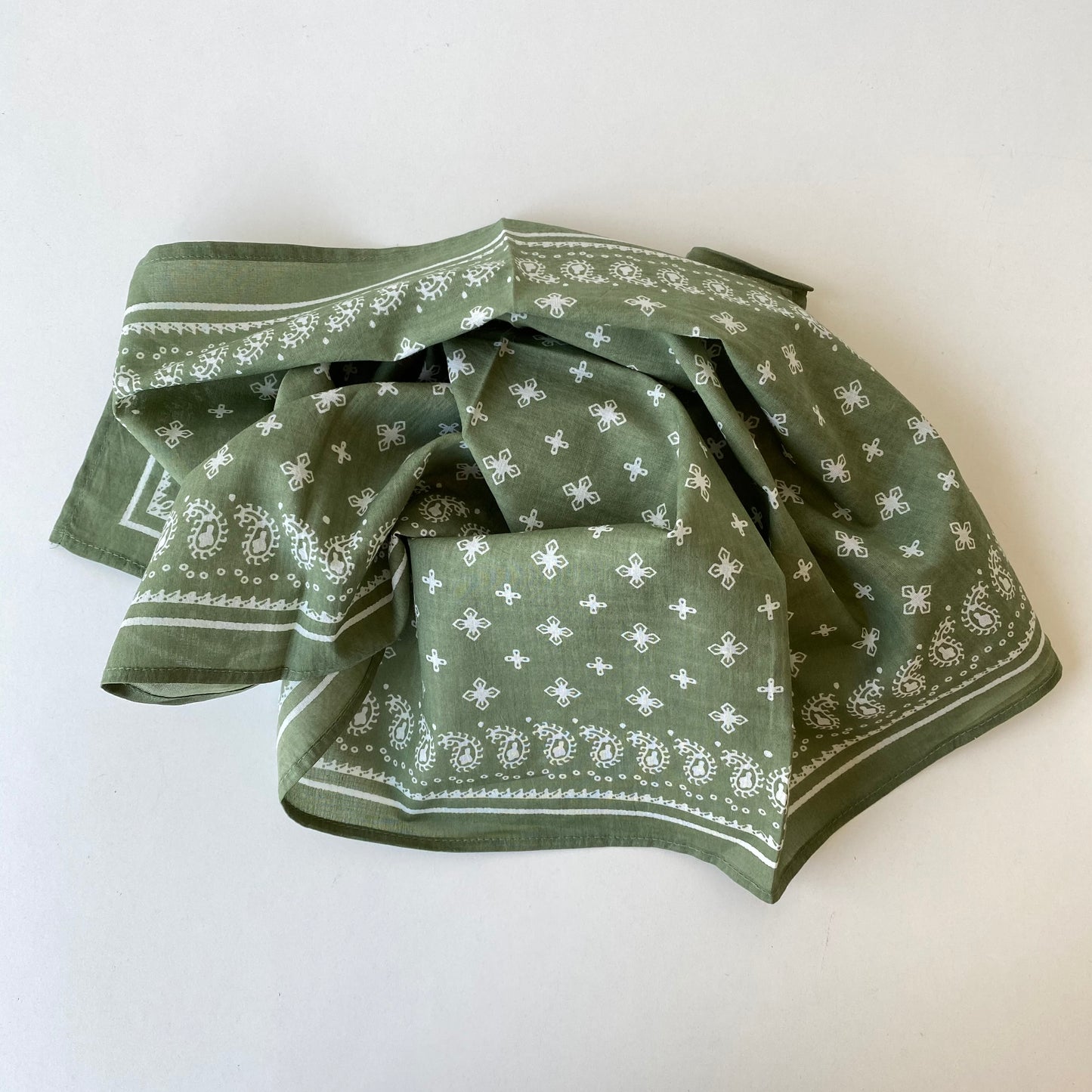 Block Printed Cotton Bandana, Choose Color