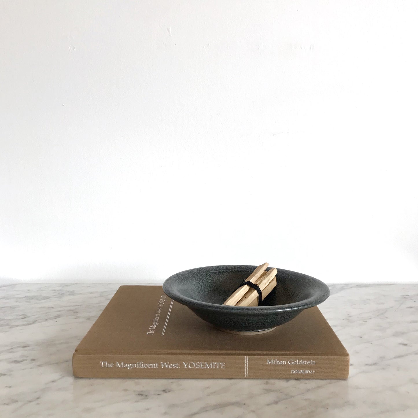 Blue Textured Pottery Bowl