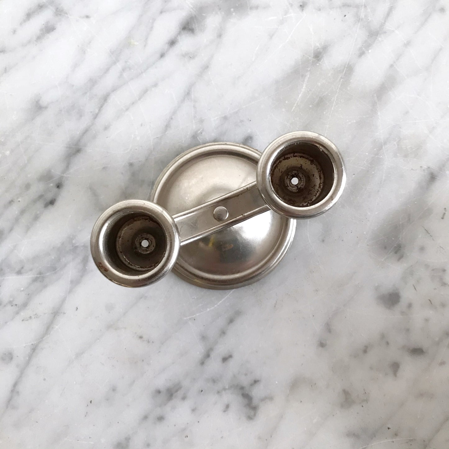 Small Vintage Double Candle Holder