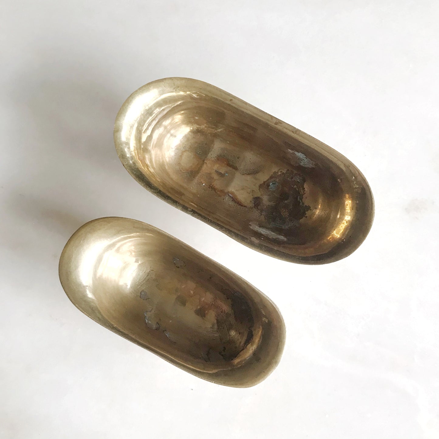 Vintage Brass Clawfoot Bathtub Soap Dish (choose size)