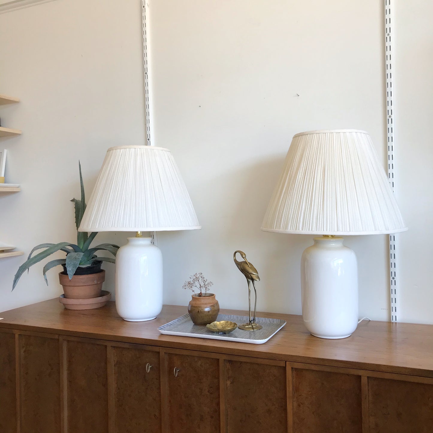 Pair of Vintage Ceramic Lamps, circa 1990