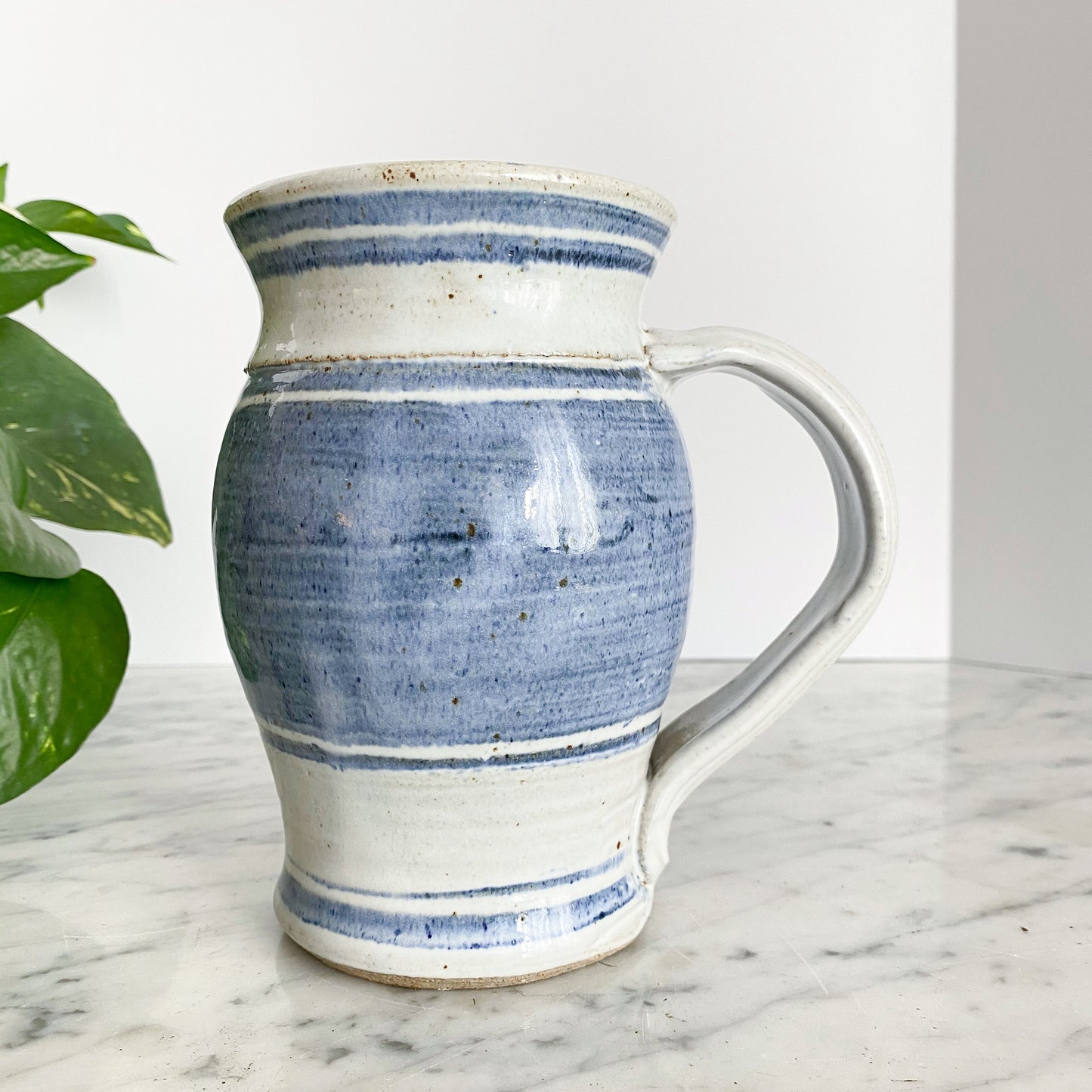 Vintage “Harvest” Clay Pitcher, 6.25”