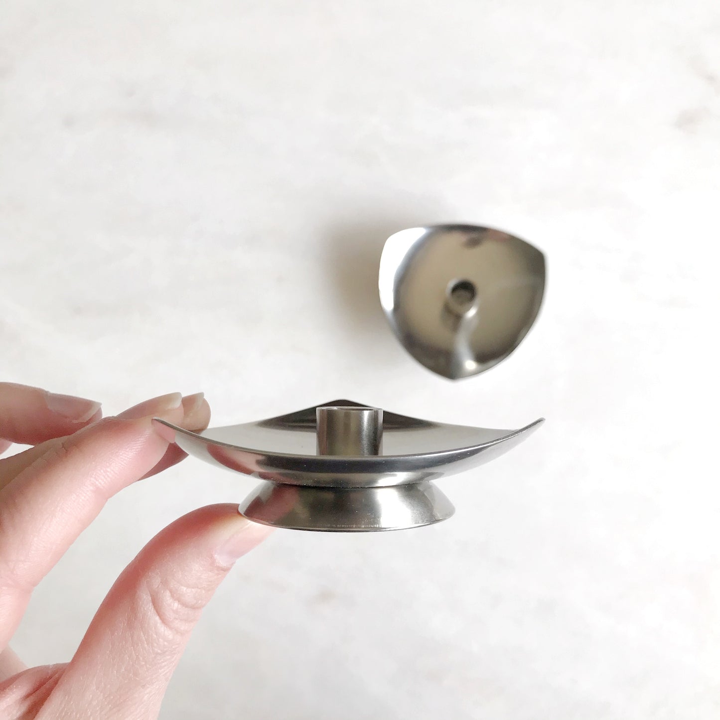 Pair of Vintage Danish Mini Candle Holders