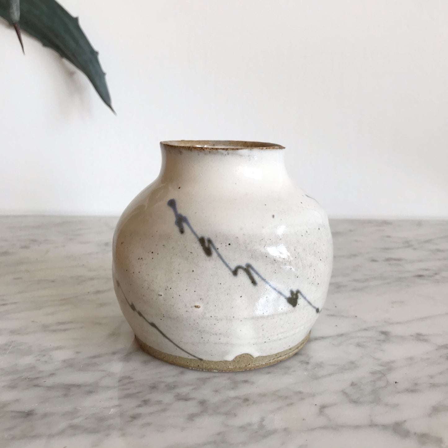 Handcrafted Zig-Zag Pottery Jar / Vase