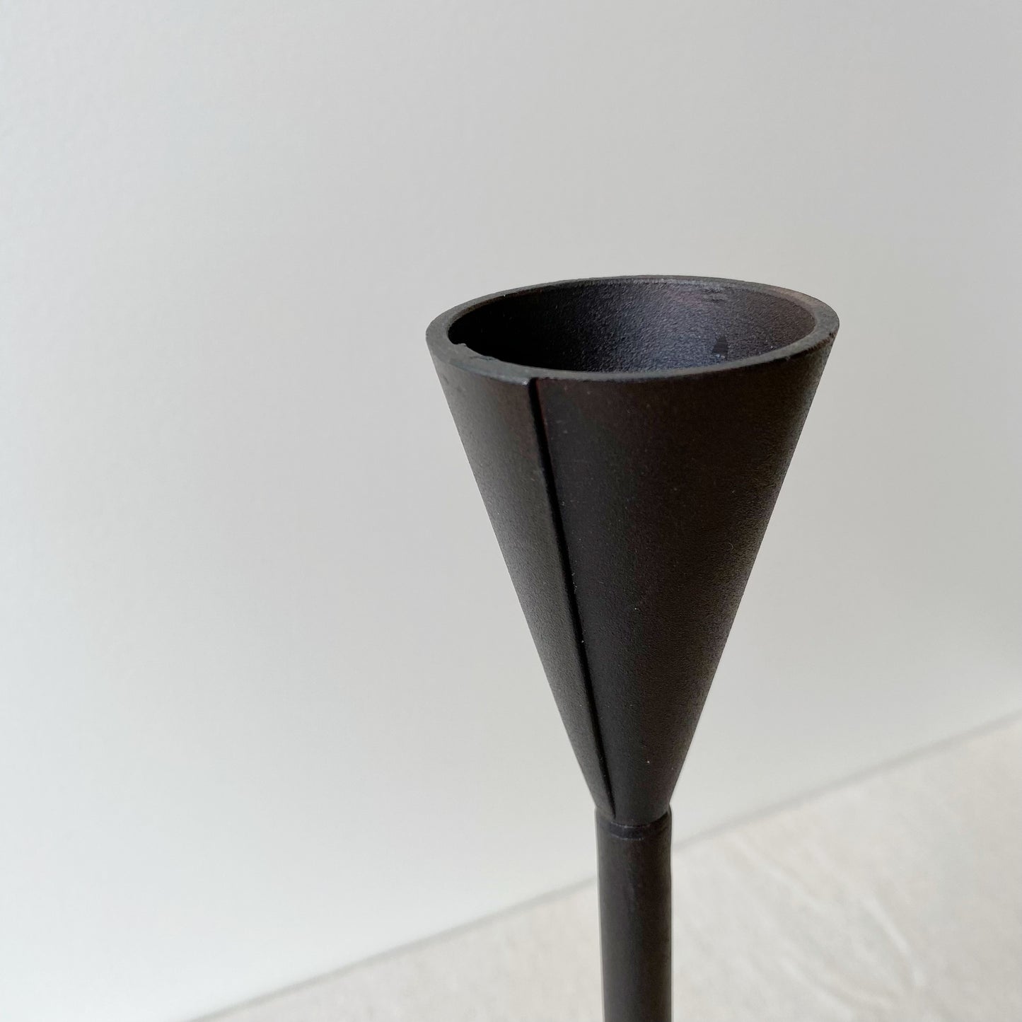 Found Iron Candle Holder, 15”