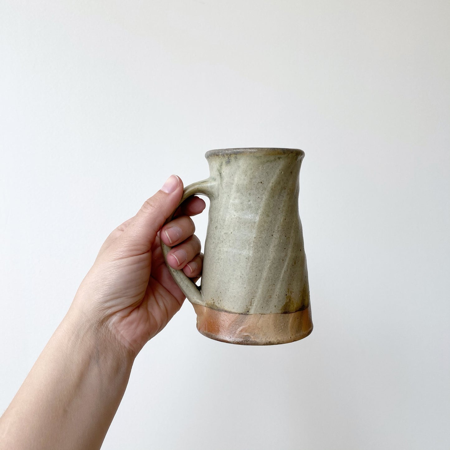 Handcrafted Pottery Mug, Soft Neutral