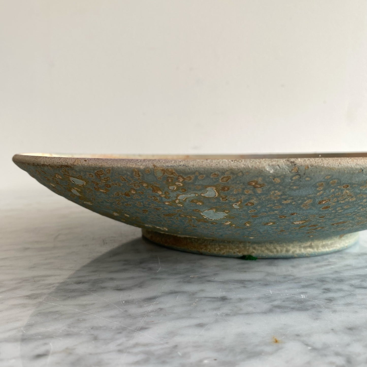 XL Found Vintage “Cosmic” Pottery Platter, 12”