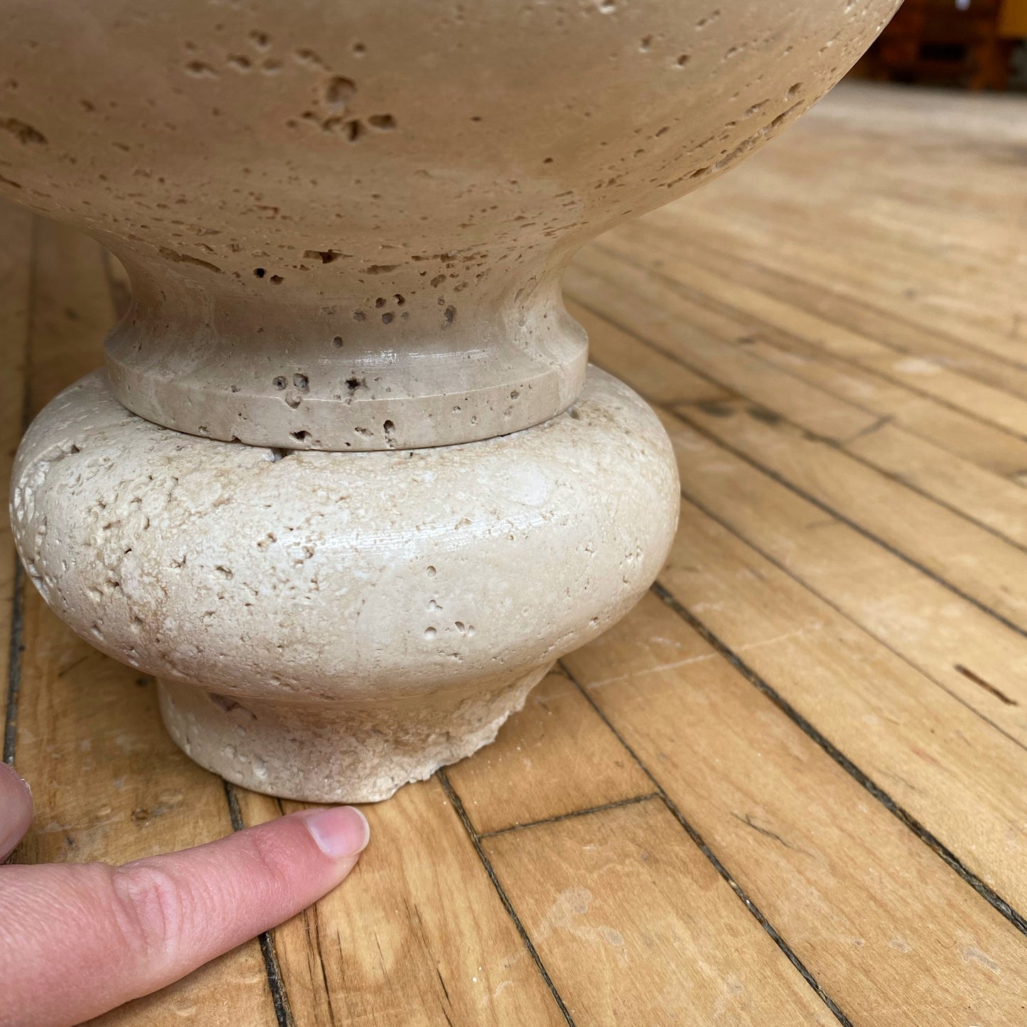 Vintage Travertine Coffee Table, Italy