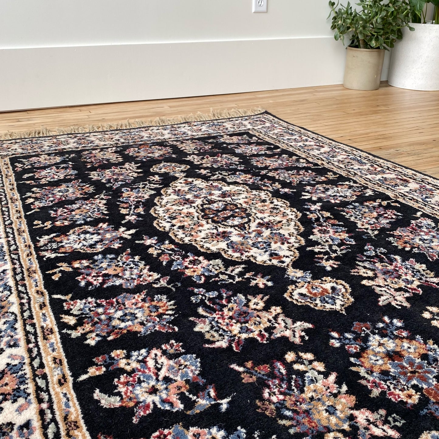 Black Area Rug (3’11” x 6’2”)
