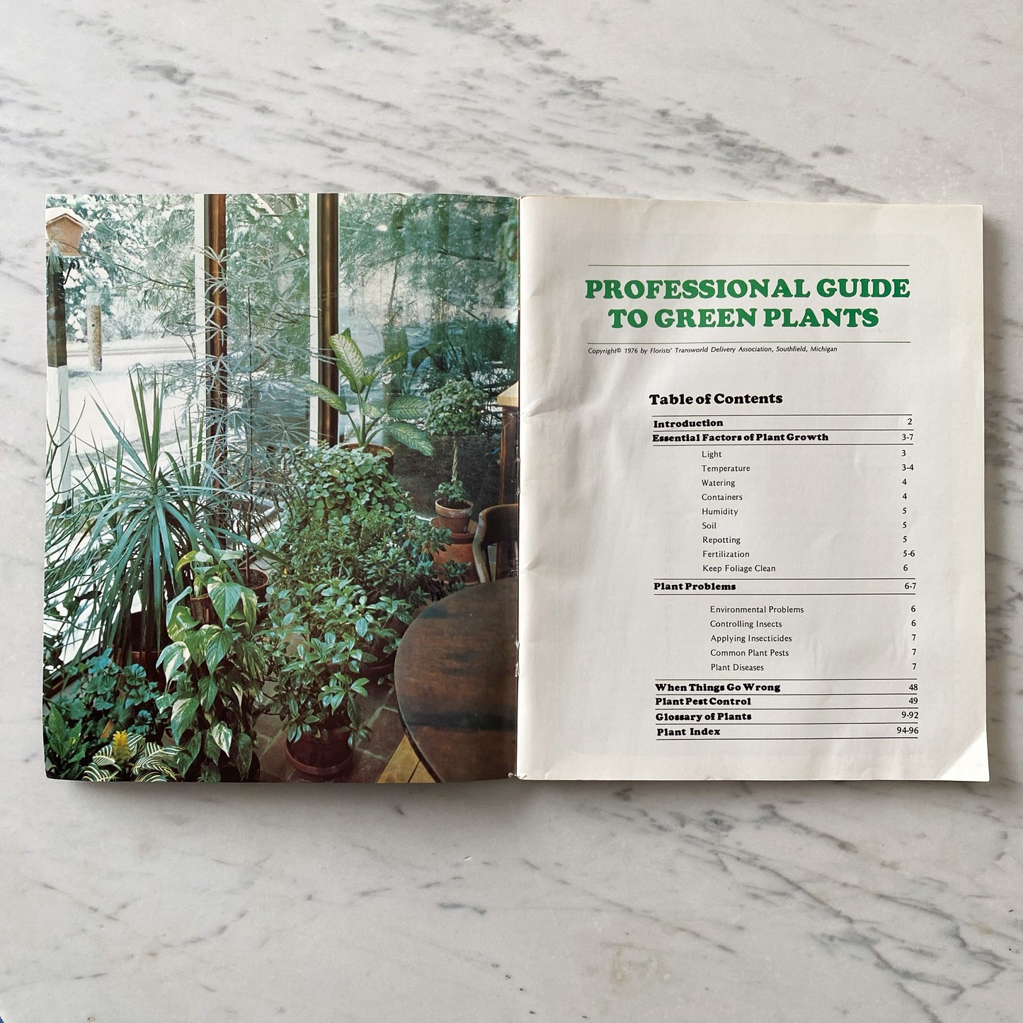 Book: Professional Guide to Green Plants (1976)
