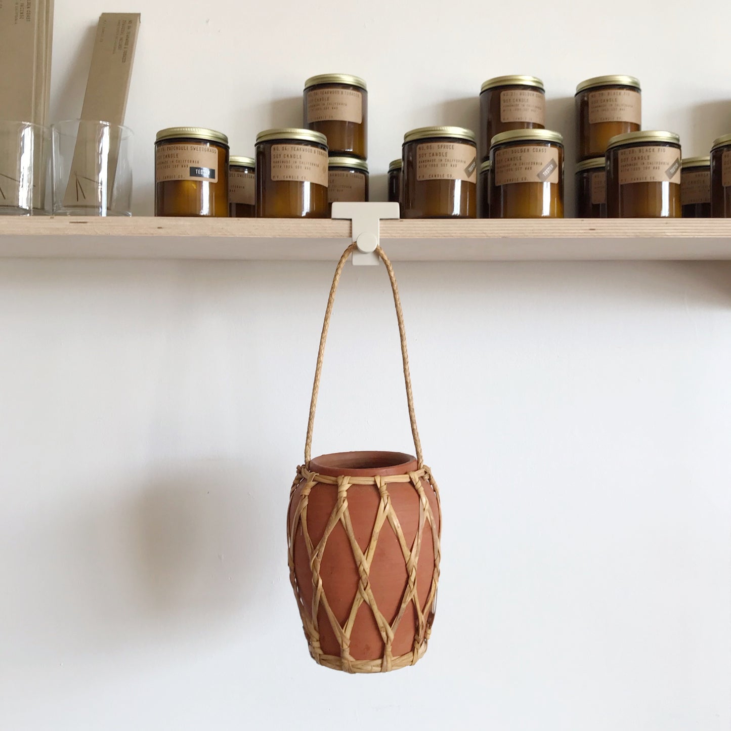 Vintage Hanging Terra-Cotta Jug