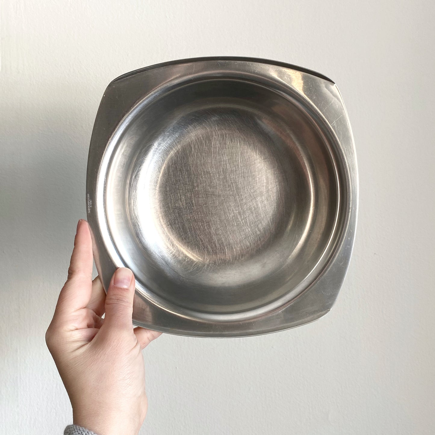 Modern Stainless Serving Bowl, Sweden
