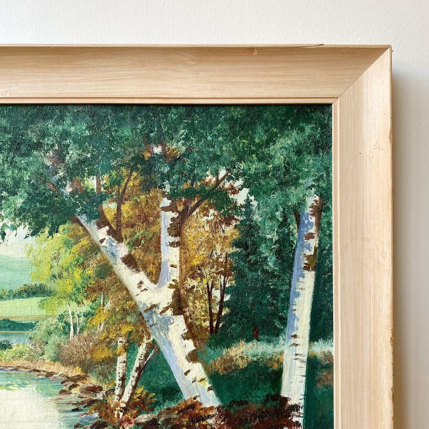Vintage Original Lakeshore Painting