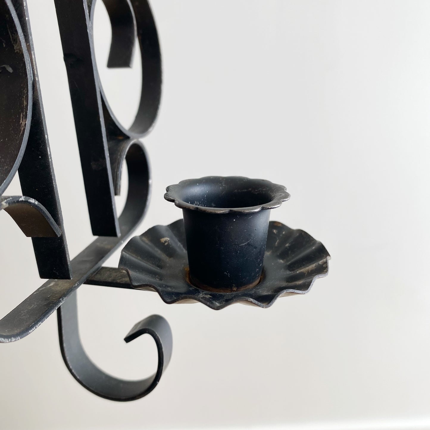 Vintage Metal Wall Candle Holder